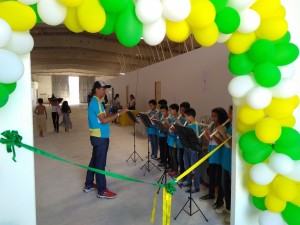 A música ficou por conta da banda da Escola Municipal Maria Cleonice Barbosa