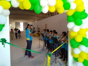 A música ficou por conta da banda da Escola Municipal Maria Cleonice Barbosa