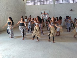 A dança fez parte da festa com o empreendimento Raízes Culturais