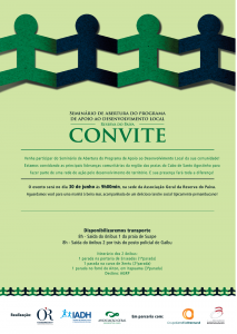 Leia mais sobre o artigo IADH realiza Seminário de Abertura do Programa de Apoio ao Desenvolvimento Local da Reserva do Paiva